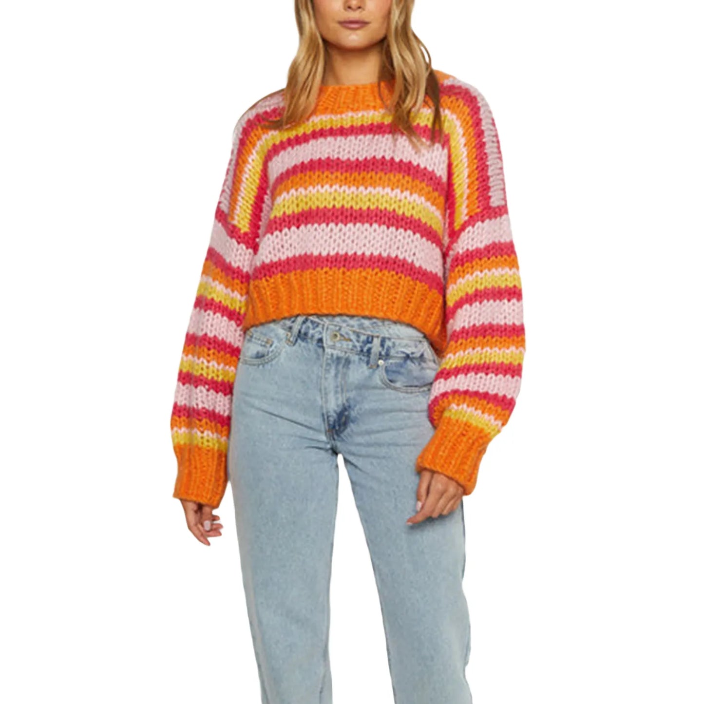 Oversized Dames Trui met Strepenpatroon – Yvonne