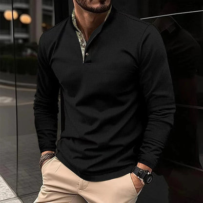 Stijlvolle Longsleeve Heren Polo - Finn