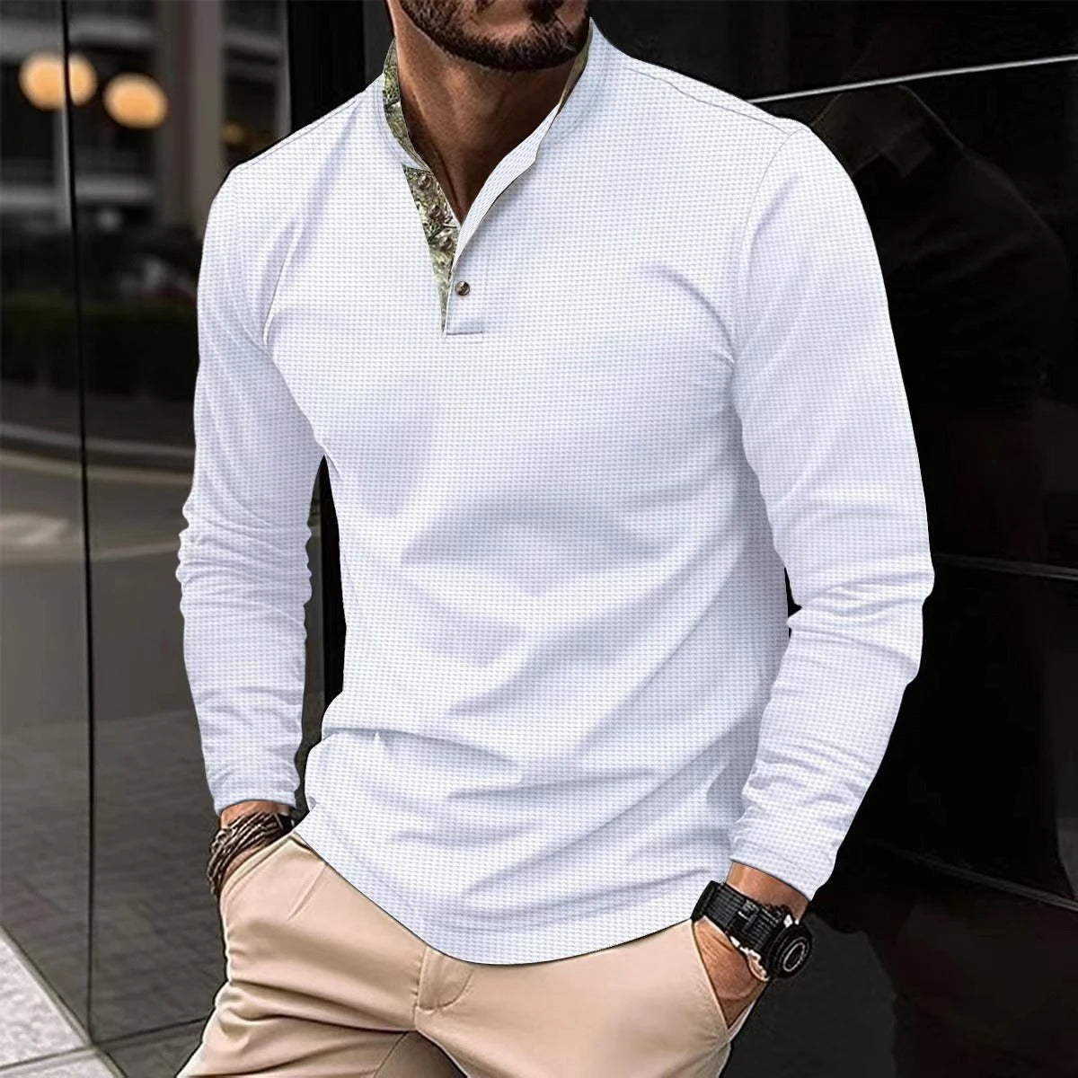 Stijlvolle Longsleeve Heren Polo - Finn