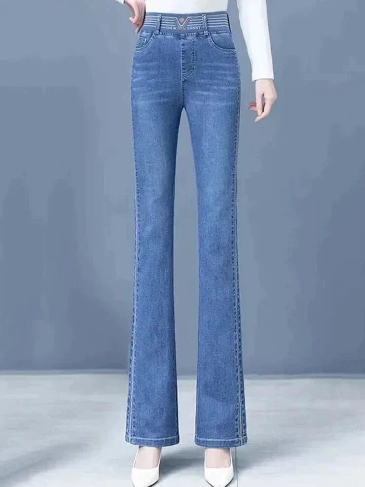 Trendy Flared Damesjeans – Alessa
