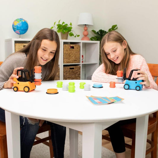 Stapelspel met heftruck – educatief spel voor het bevorderen van behendigheid en concentratie