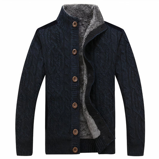 Heren Gebreid Vest met Warme Voering – Tobias