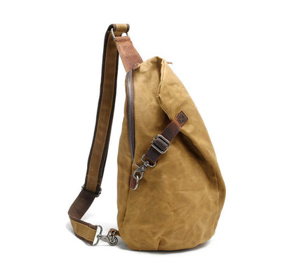 Waterdichte Canvas Schoudertas met Antidiefstalvak – MultiWear