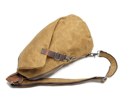 Waterdichte Canvas Schoudertas met Antidiefstalvak – MultiWear