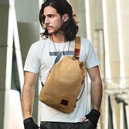 Waterdichte Canvas Schoudertas met Antidiefstalvak – MultiWear