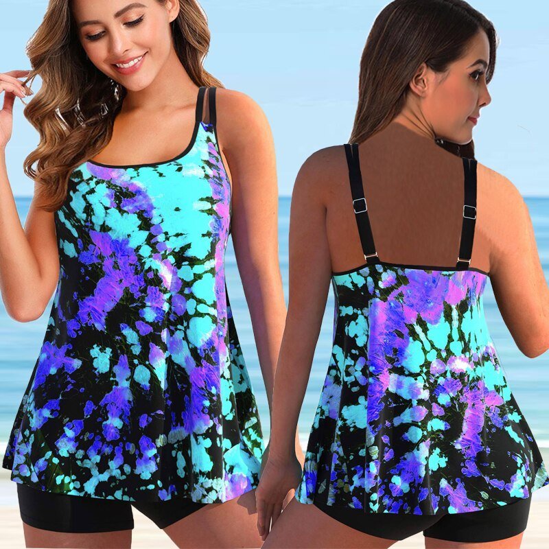 Plus Size Tankini voor Strand & Zwembad - Marielle