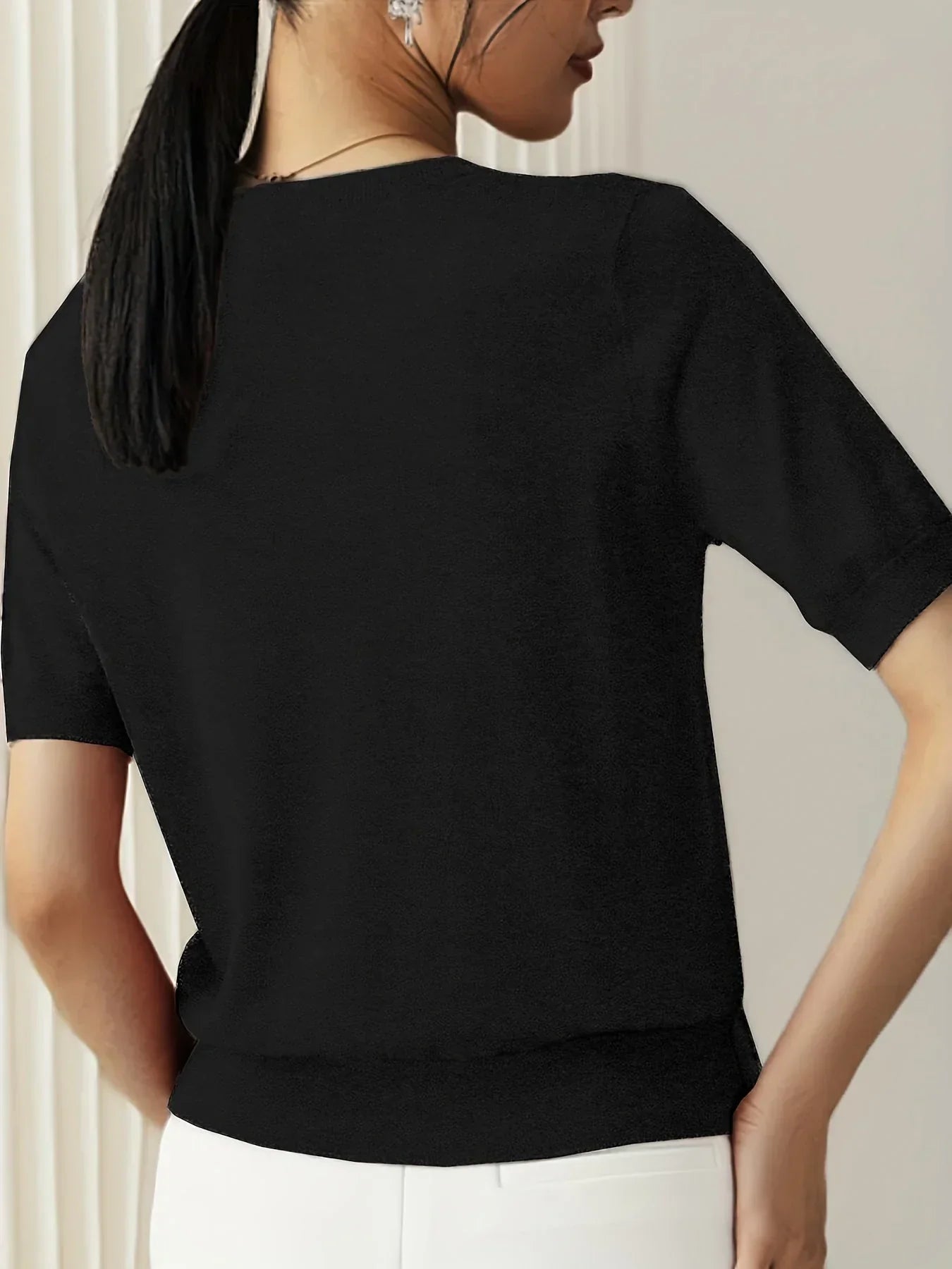 Dames Korte Mouwen Trui – Mila