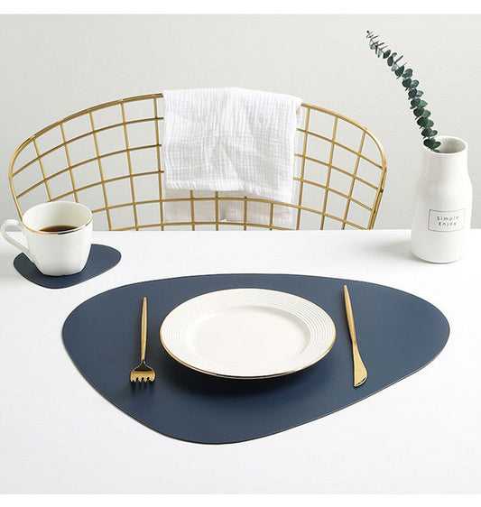 Minimalistische Leren Placemats