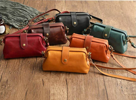 Leder Retro Crossbody Handtas