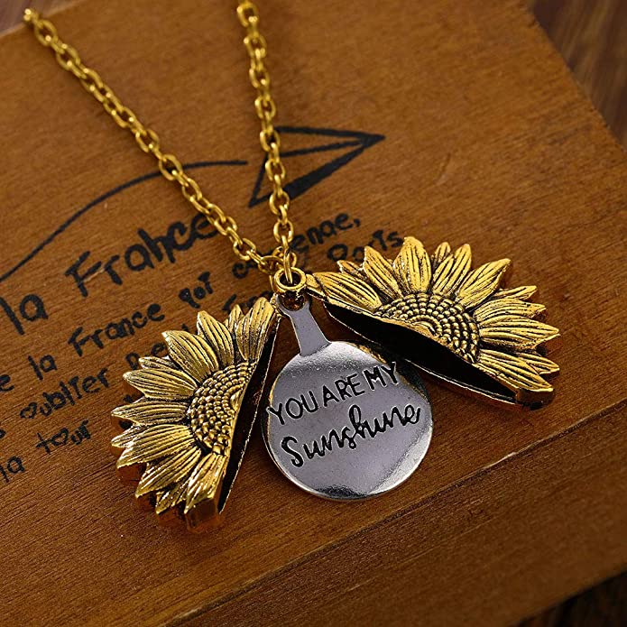 Jij bent mijn Zonneschijn Zonnebloem Ketting