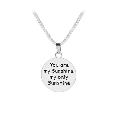 Jij bent mijn sunshine Zilver Ketting