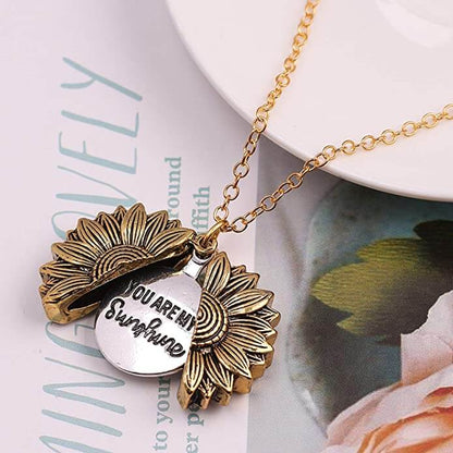 Jij bent mijn Zonneschijn Zonnebloem Ketting