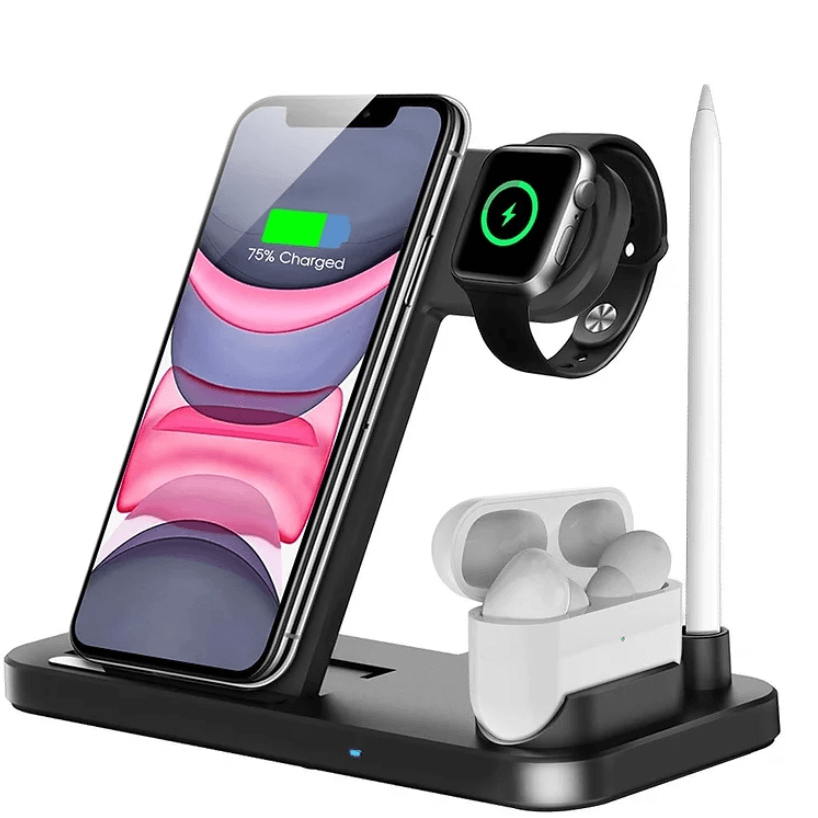4-in-1 Draadloos Oplaadstation
