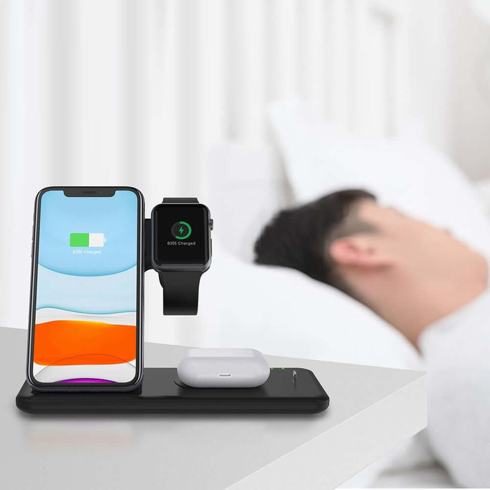 4-in-1 Draadloos Oplaadstation