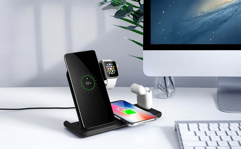 4-in-1 Draadloos Oplaadstation