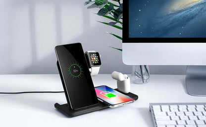 4-in-1 Draadloos Oplaadstation