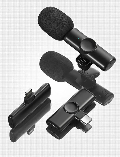 Draadloze Clip-On Lavalier Microfoon