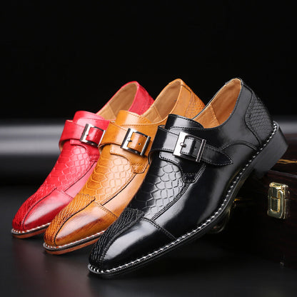 Mannen Formele Krokodil Patroon Schoenen