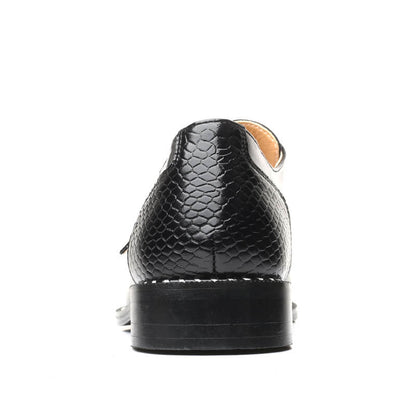 Mannen Formele Krokodil Patroon Schoenen