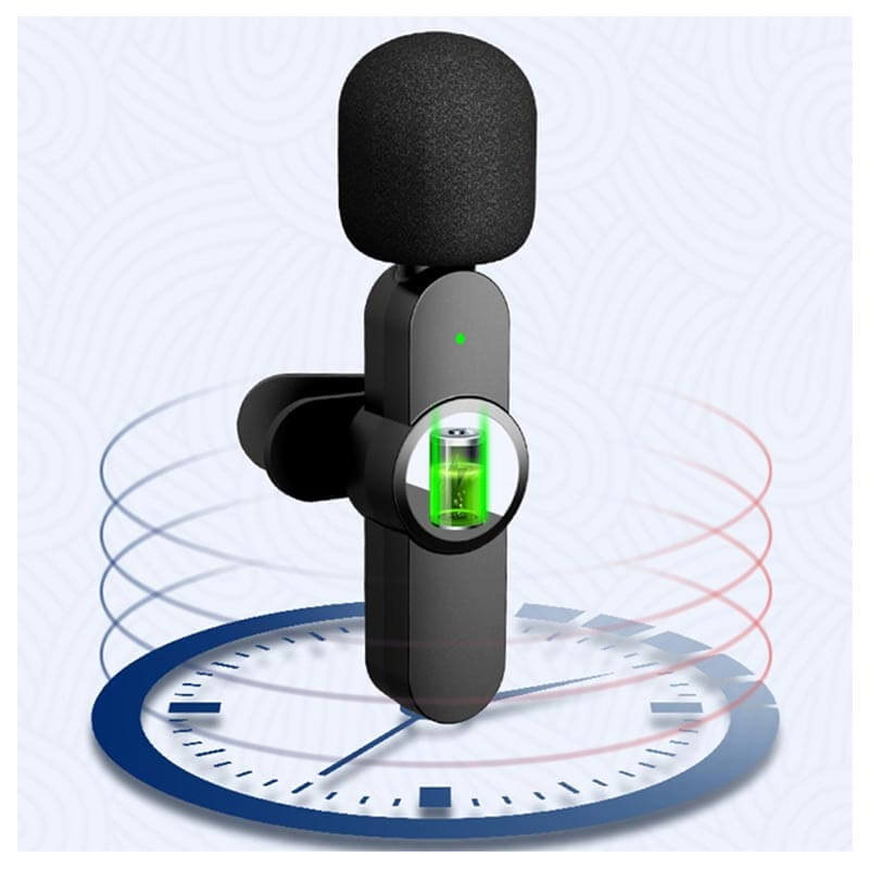 Draadloze Clip-On Lavalier Microfoon
