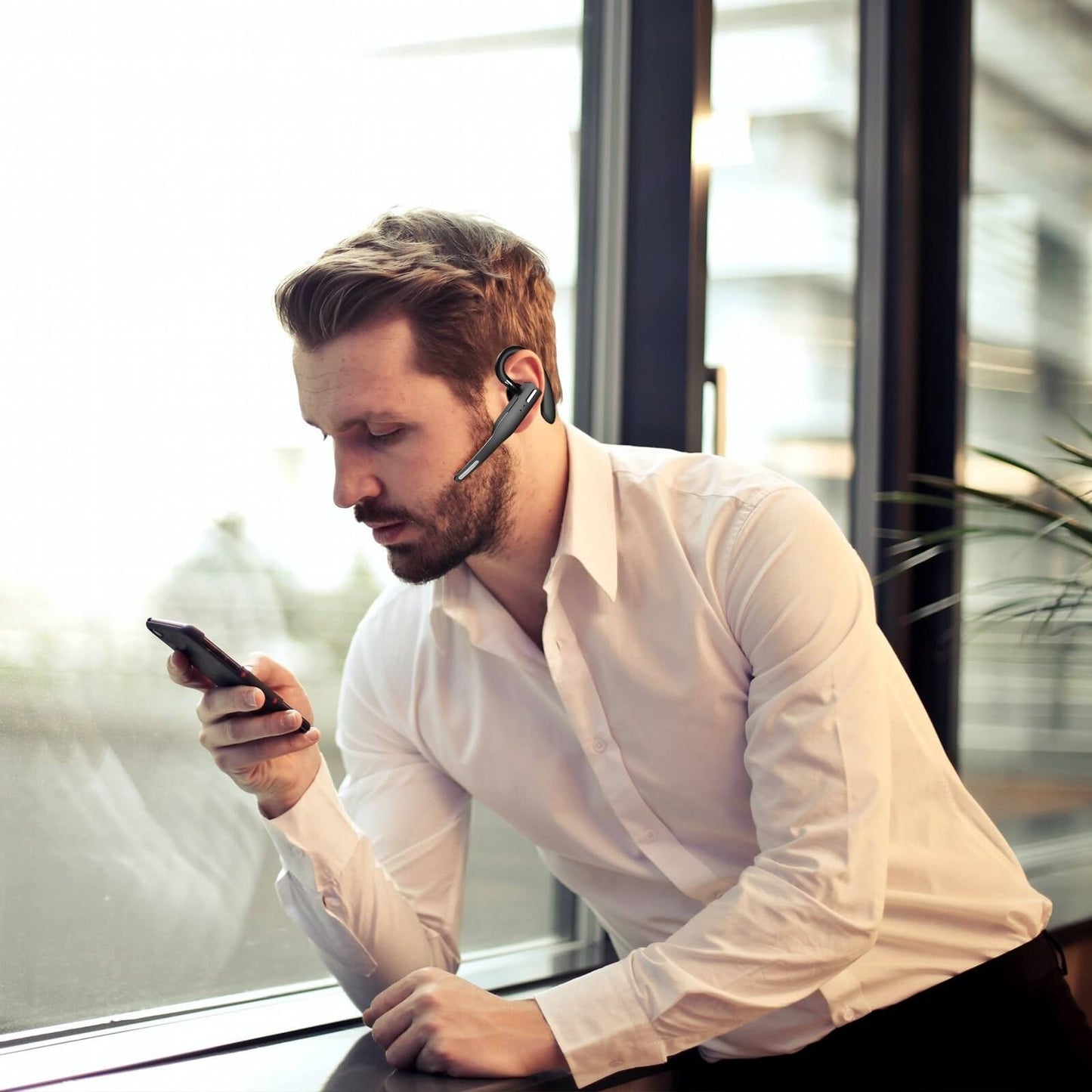 Oorhaak Headset Microfoon Bluetooth