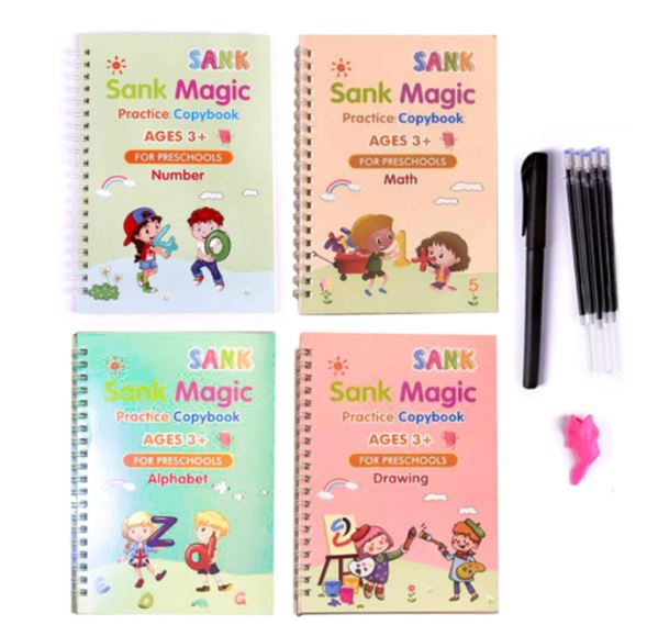 Magisch Herschrijfbaar Oefenboek voor Kids | 2+2 GRATIS