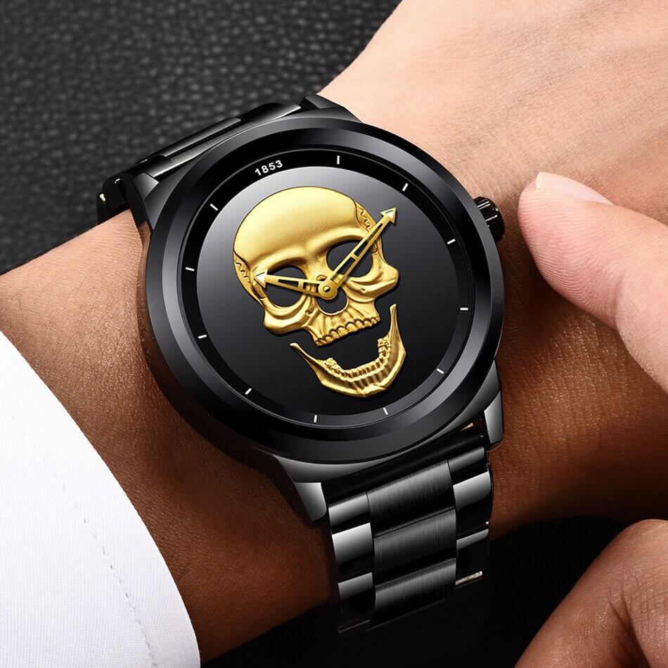 Heren Schedel Horloge
