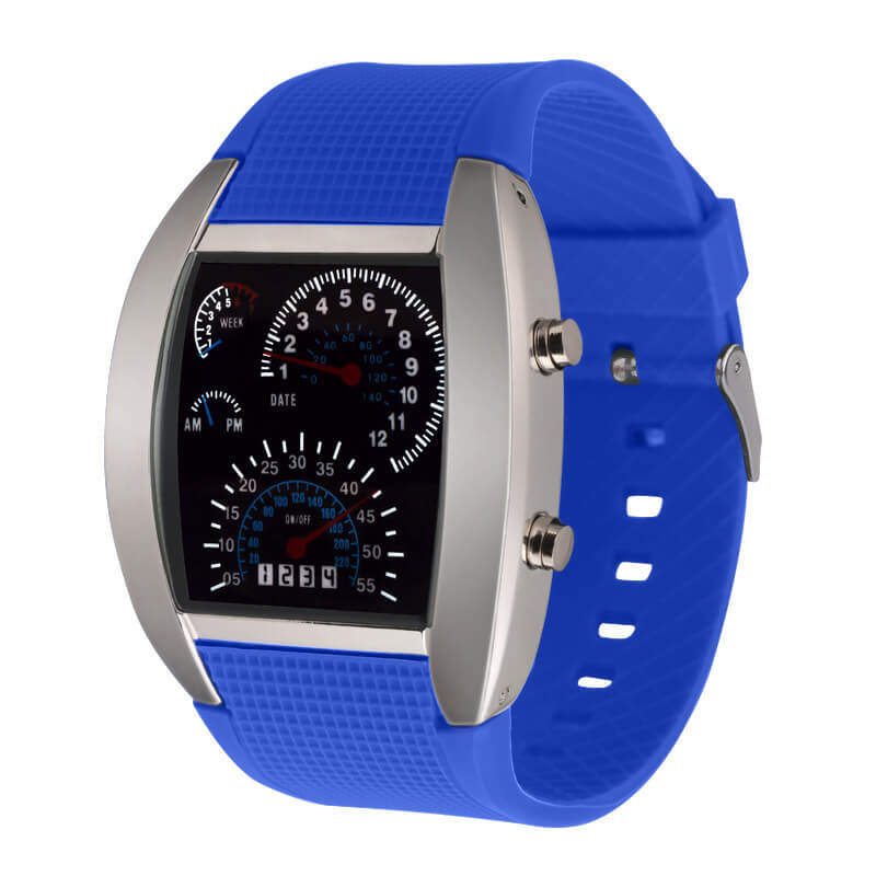 Heren Snelheidsmeter LED Horloge