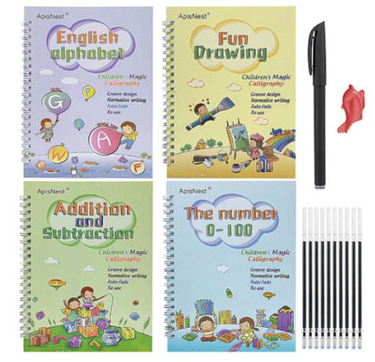Magisch Herschrijfbaar Oefenboek voor Kids | 2+2 GRATIS