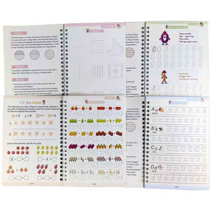 Magisch Herschrijfbaar Oefenboek voor Kids | 2+2 GRATIS