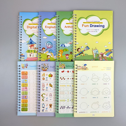 Magisch Herschrijfbaar Oefenboek voor Kids | 2+2 GRATIS