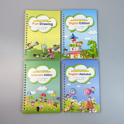 Magisch Herschrijfbaar Oefenboek voor Kids | 2+2 GRATIS