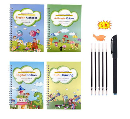 Magisch Herschrijfbaar Oefenboek voor Kids | 2+2 GRATIS
