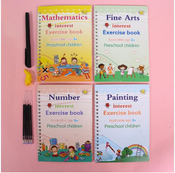 Magisch Herschrijfbaar Oefenboek voor Kids | 2+2 GRATIS