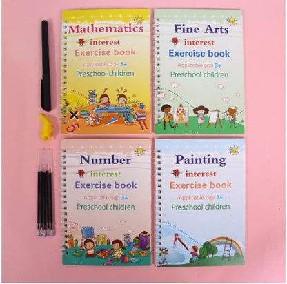Magisch Herschrijfbaar Oefenboek voor Kids | 2+2 GRATIS