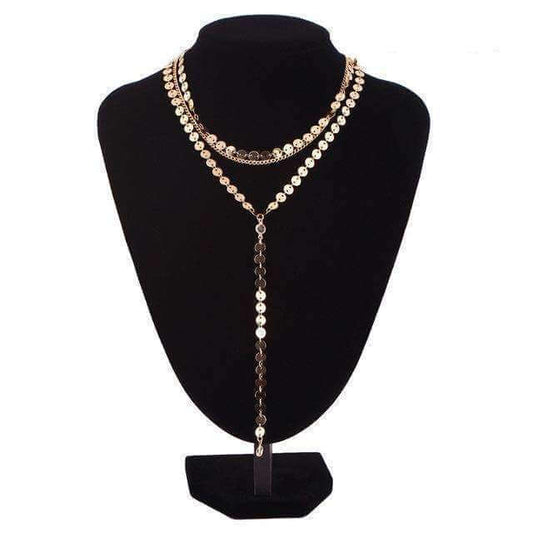 Pailletten Gelaagde Vrouwen Halsband