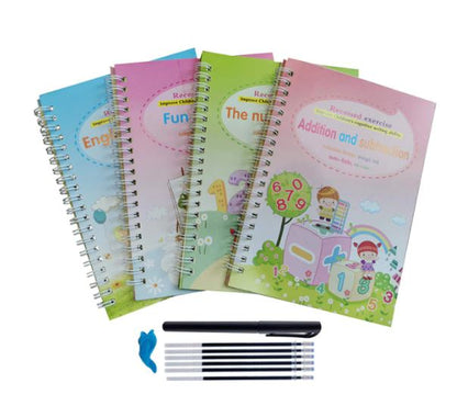 Magisch Herschrijfbaar Oefenboek voor Kids | 2+2 GRATIS