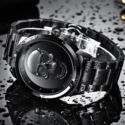 LIGE Skull Horloge