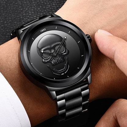 LIGE Skull Horloge