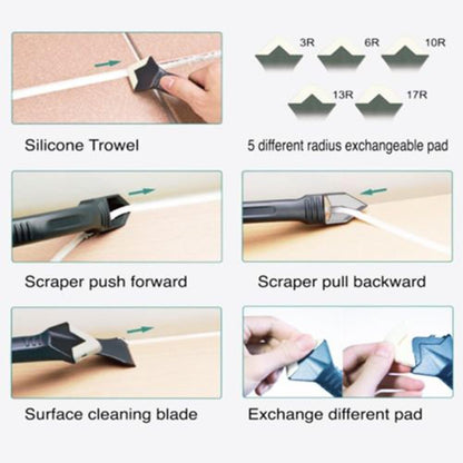 Multifunctional Caulk Finishing Tool Set
