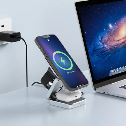 GardenFeel™ 3-in-1 Laadstation | Magnetische en opvouwbare oplader