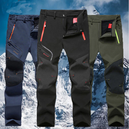 Heren winter gevoerde waterdichte broek