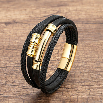 Weaved Bracelet | Lederen Armband