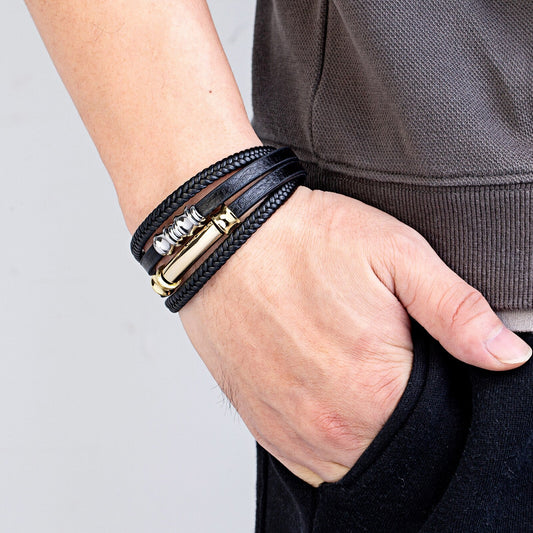 Weaved Bracelet | Lederen Armband