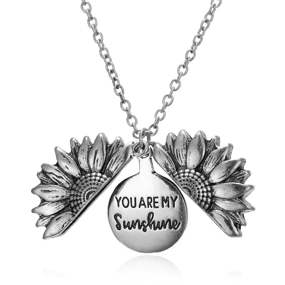 Jij bent mijn Zonneschijn Zonnebloem Ketting