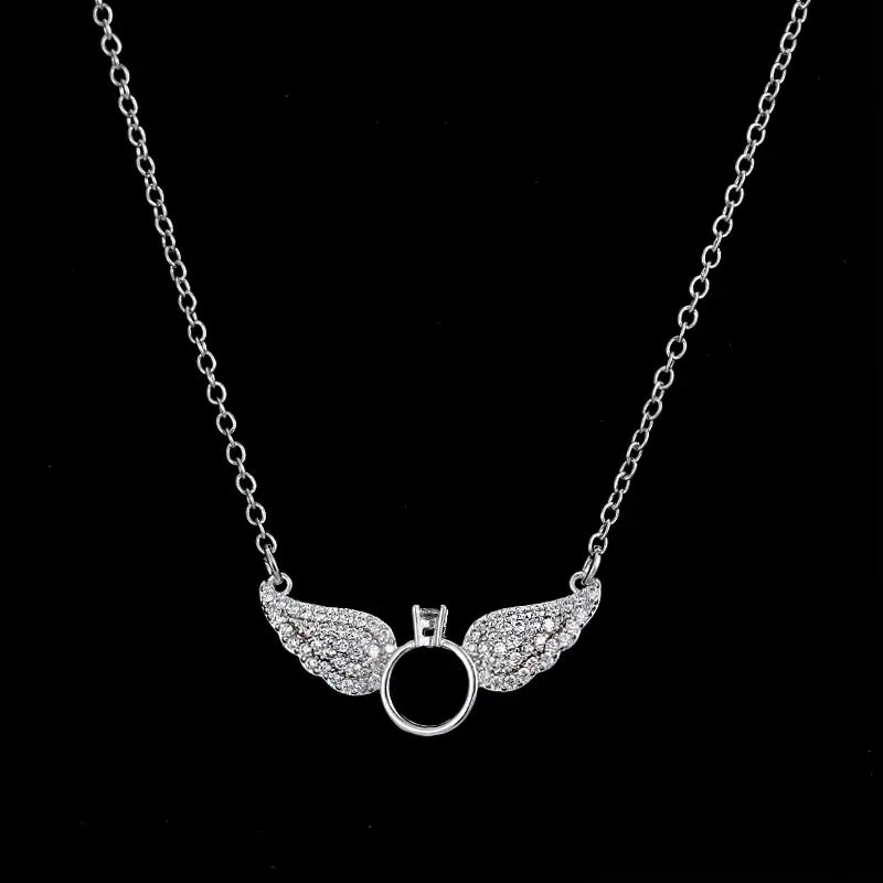 Glimmende Engel Vleugels Hanger Ketting