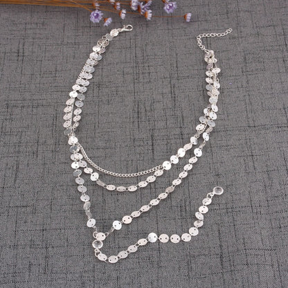 Pailletten Gelaagde Vrouwen Halsband