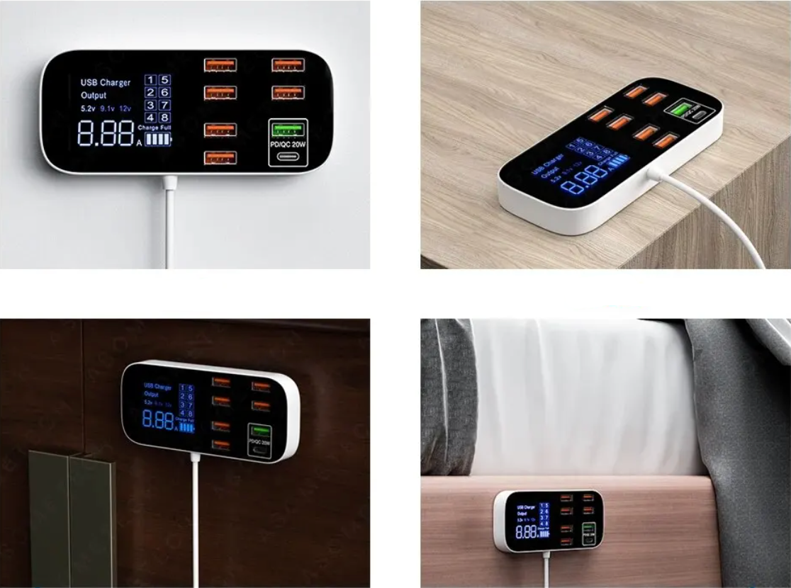 GardenFeel™ Multi USB Lader | Snelle oplader voor voedingsadapter