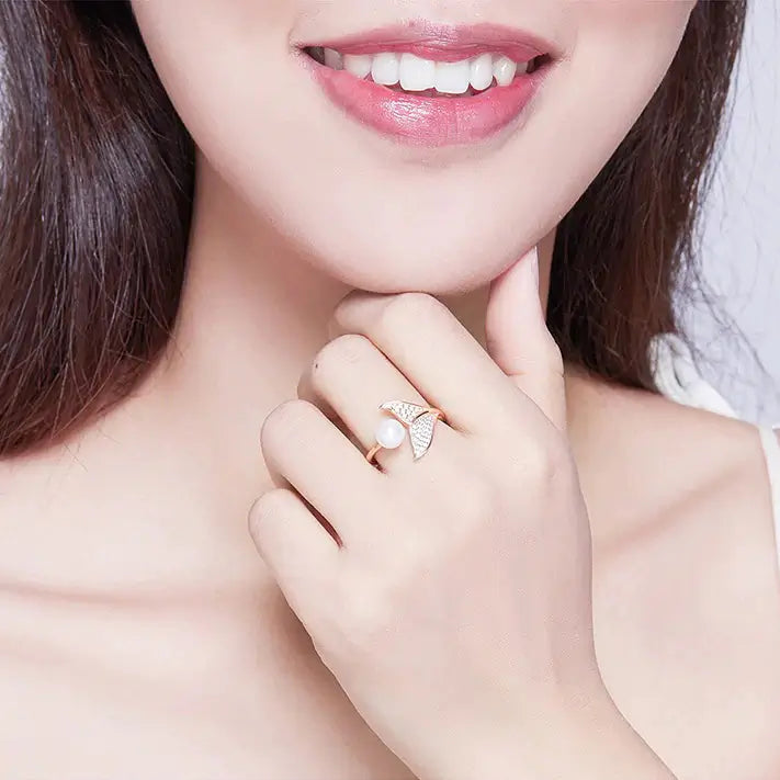 Zeemeermin Staart Open Ring