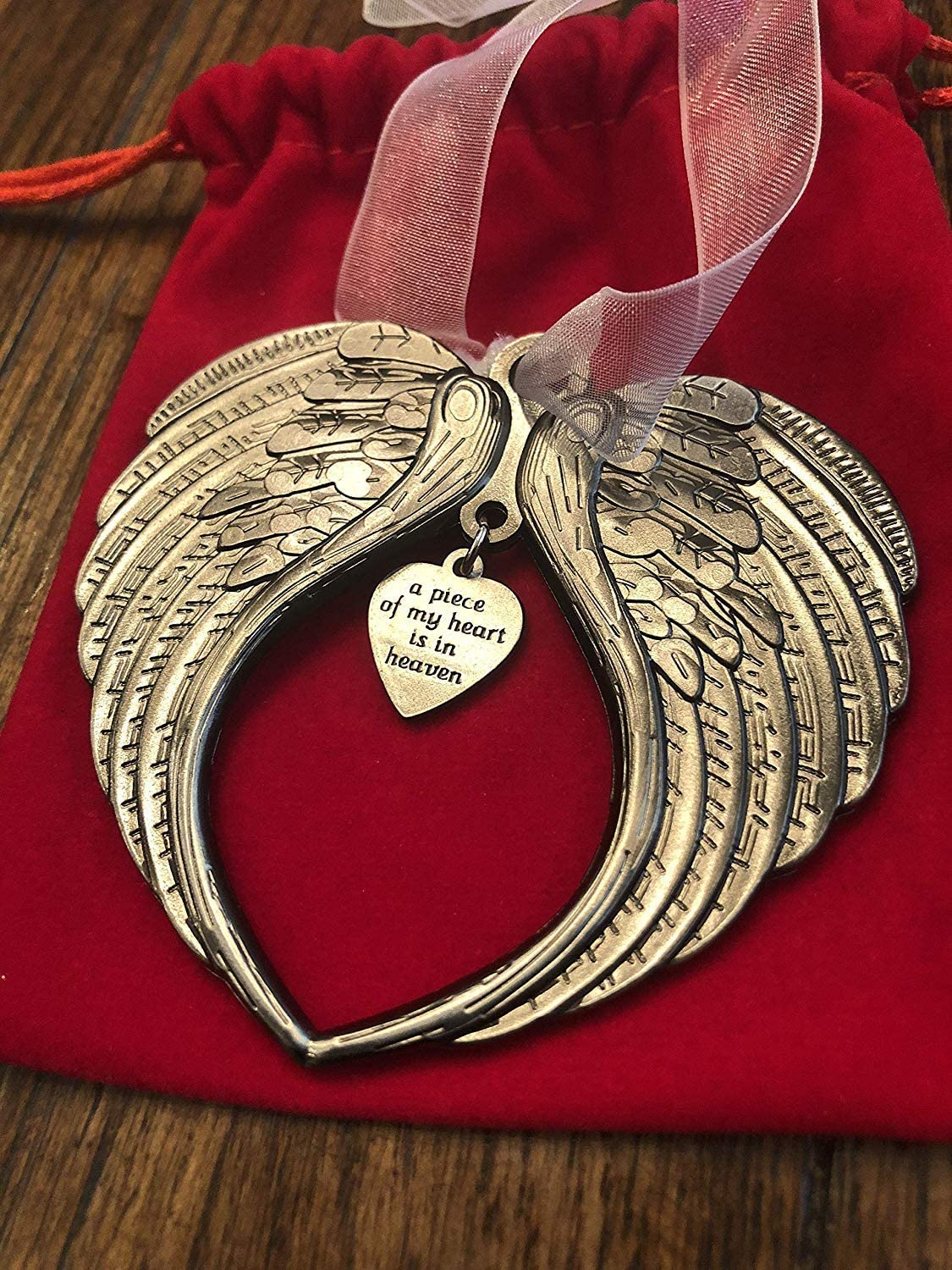 Angel Wings | Een stukje van mijn hart is in de hemel Ornament